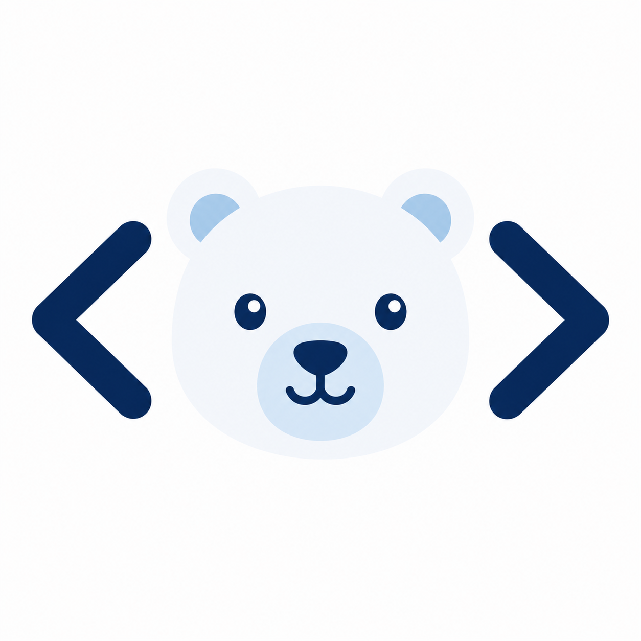 Dev with Min logo showing a bear face framed by code brackets.